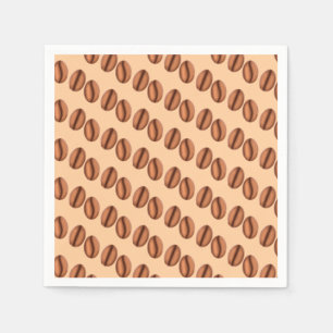Coffee Caffeine Beans Napkins