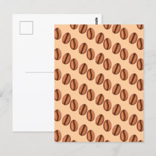 Coffee Caffeine Beans Postcard