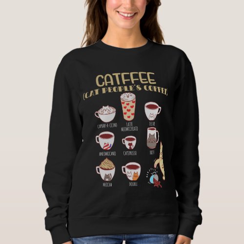 Coffee Caffeine Cat Morning Person Collection Sweatshirt