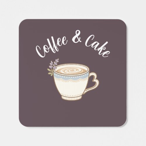 Coffee & Cake Logo Stickers