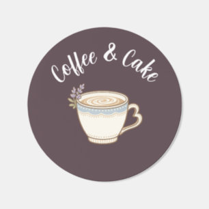 Coffee & Cake Logo Stickers