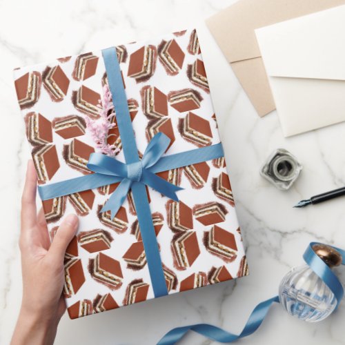Coffee cake pattern  wrapping paper