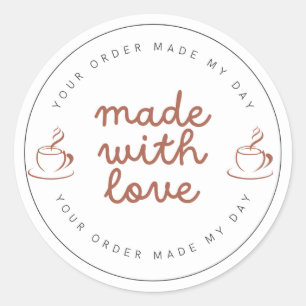 Coffee & Cake Shop Classic Round Sticker