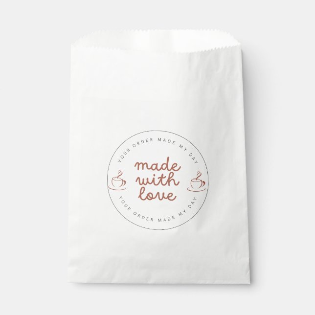 Coffee & Cake Shop Favor Bag (Front)