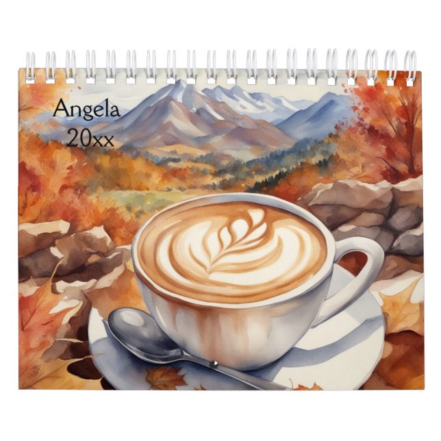 Coffee, Capaccino, Mountains Calendar (Cover)