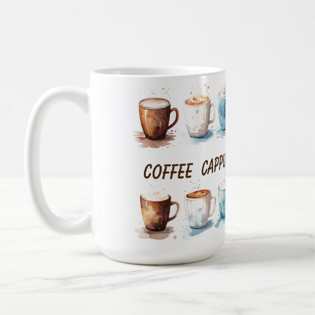 Coffee cappuccino caffe latte coffee mug (Left)