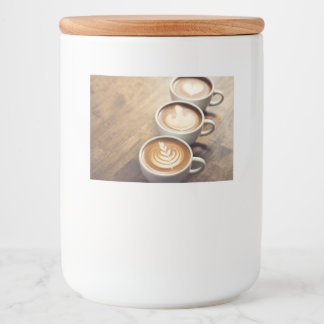 coffee capsule food jars label