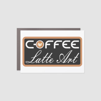 Coffee car magnet