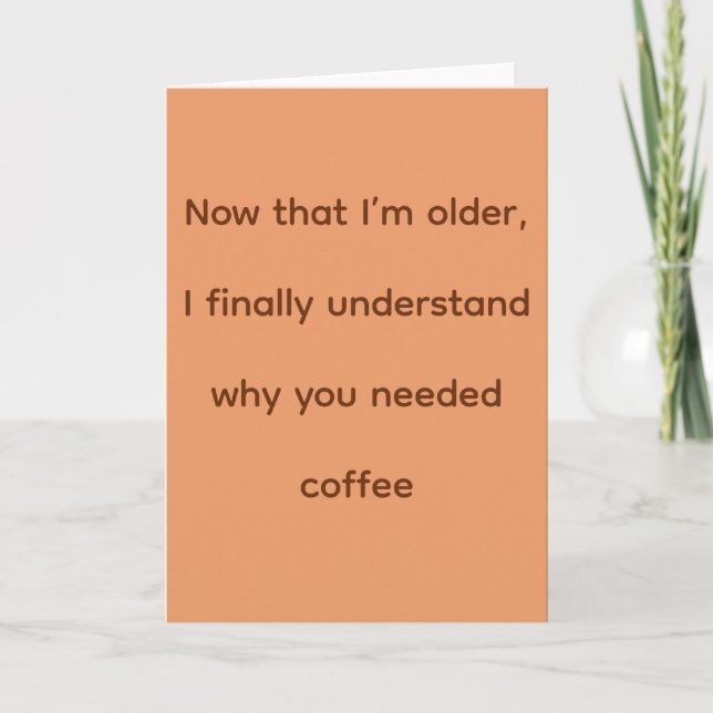 Coffee Card (Front)