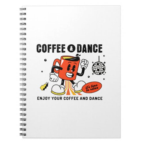 Coffee Cartoon Retro _1 Notebook