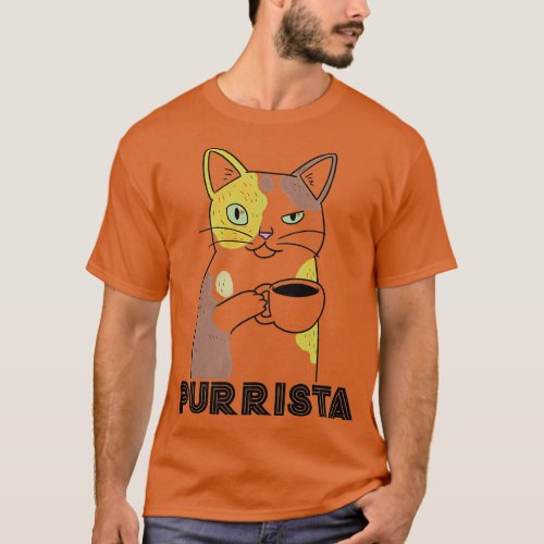 Coffee Cat Barista Purrista 1 T_Shirt