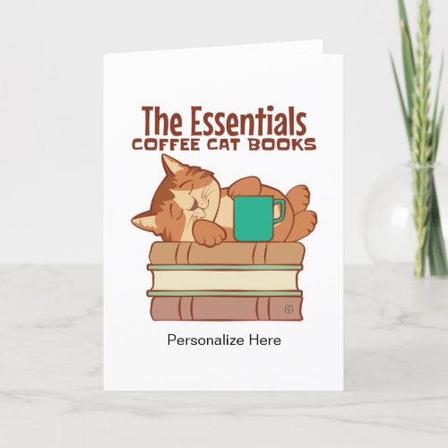 Coffee Cat Books Thank You Card