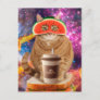 Coffee cat-breakfast cat-orange cat-watermelon cat postcard