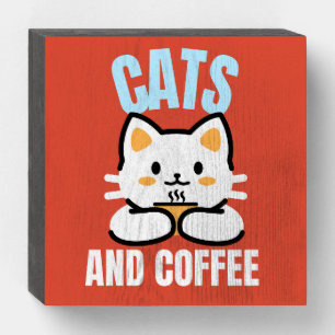 COFFEE CAT KITCHEN BOX SIGN