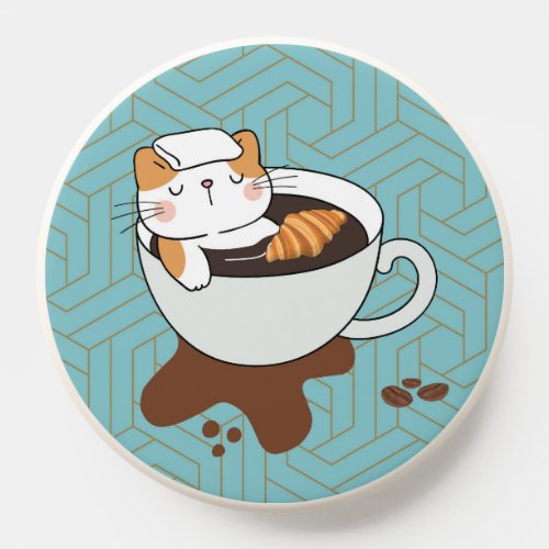 Coffee Cat Spa PopSocket