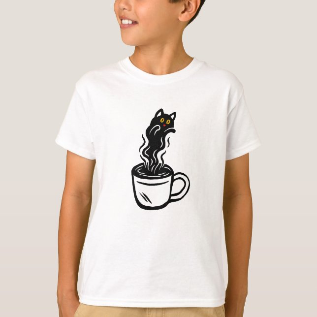 Coffee Cat T-Shirt (Front)