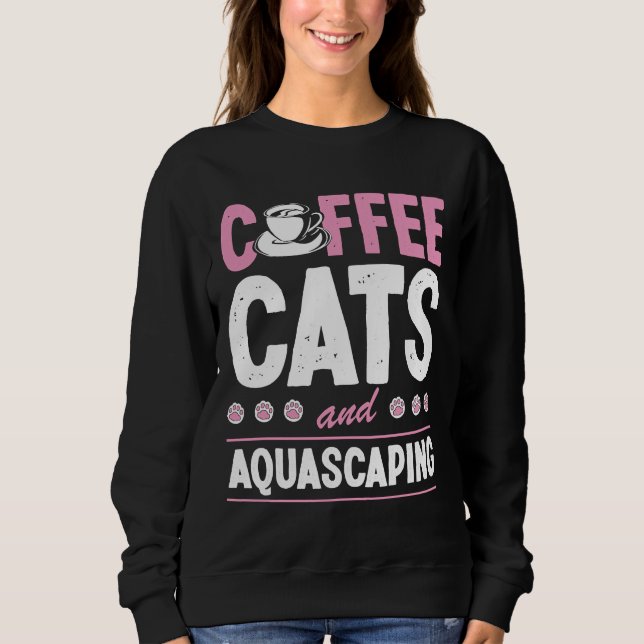 Coffee Cats And Aquascaping Cute Cat Mom Fish Tank (Front)