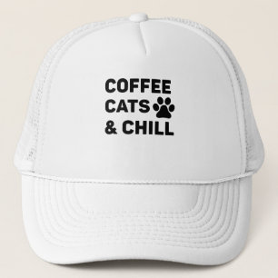 Coffee Cats & Chill Trucker Hat
