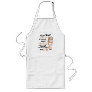 Coffee & Cats – Cute Kawaii Art Long Apron