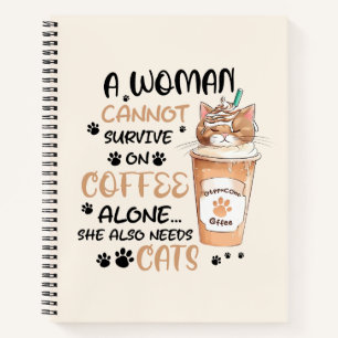 Coffee & Cats – Cute Kawaii Art Notebook