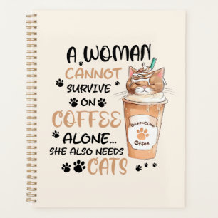 Coffee & Cats – Cute Kawaii Art Planner