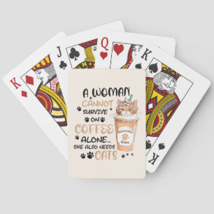 Coffee & Cats – Cute Kawaii Art Poker Cards