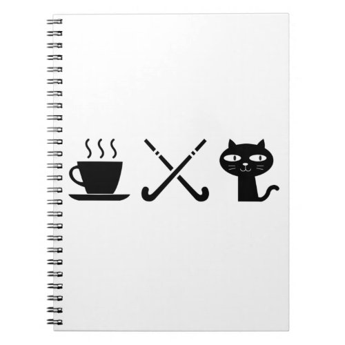 Coffee Cats Hockey Notebook