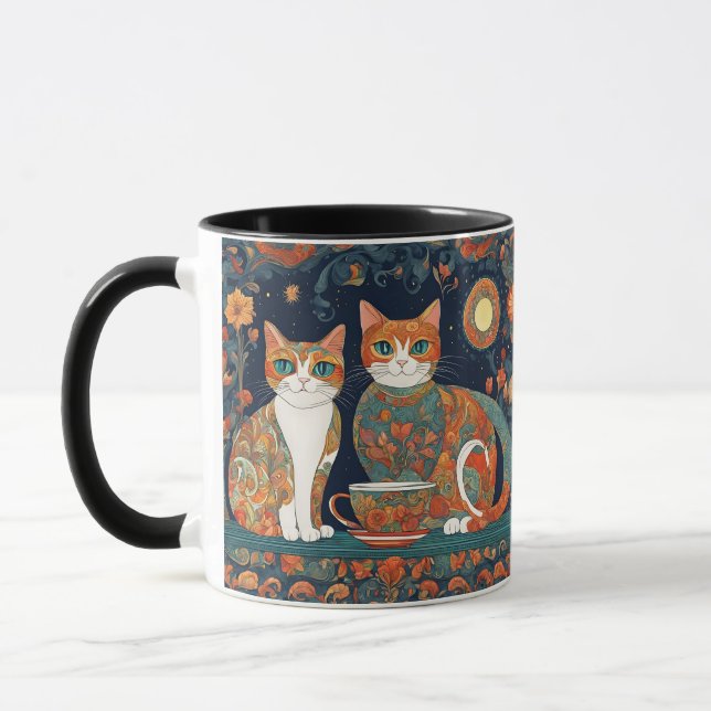 coffee cats mug  (Left)