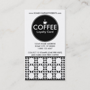 coffee center stamp card
