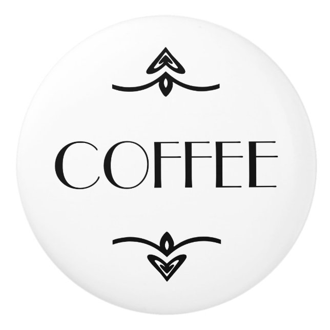 COFFEE CERAMIC KNOB (Front)