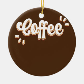 Coffee ceramic ornament