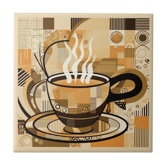 Coffee Ceramic Tile (Front)