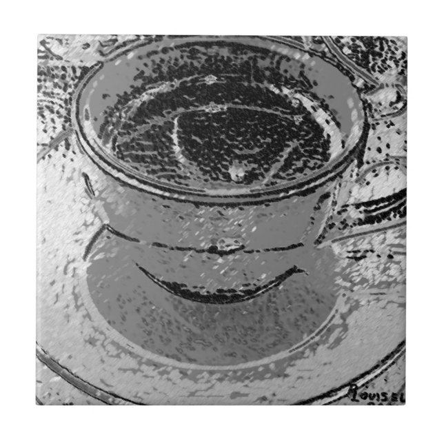 Coffee Ceramic Tile (Front)