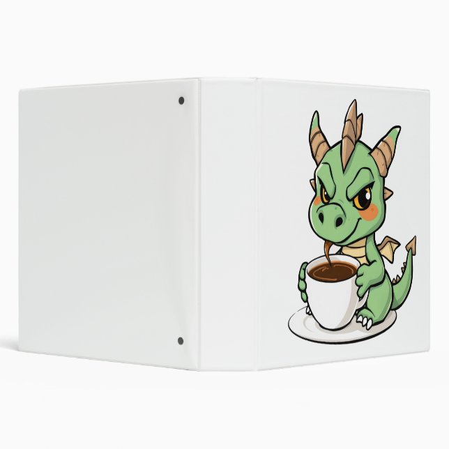 Coffee, Chaos & Drachenpower 3 Ring Binder (Background)