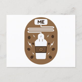 Coffee Charging Postcard