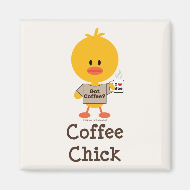 Coffee Chick Magnet (Front)
