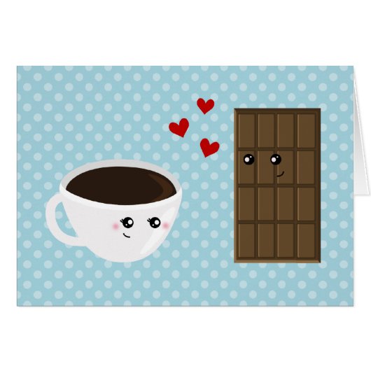 Coffee & Chocolate Love Cards (Front Horizontal)
