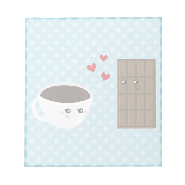 Coffee & Chocolate Love Notepad (Front)