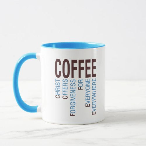 Coffee Christian Acronym Mug