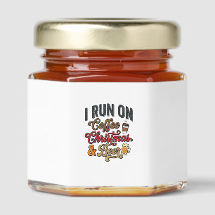 Coffee Christmas Beer Holiday Drinking Design Honey Jar Favors