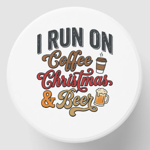 Coffee Christmas Beer Holiday Drinking Design Mini Candle Favors