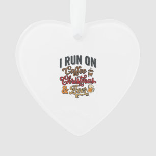 Coffee Christmas Beer Holiday Drinking Design Ornament