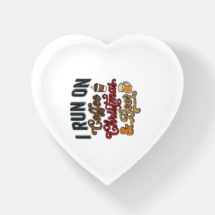 Coffee Christmas Beer Holiday Drinking Design Paperweight