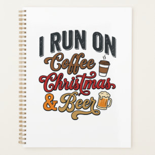 Coffee Christmas Beer Holiday Drinking Design Planner