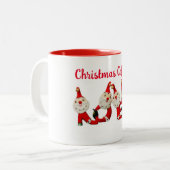 Coffee & Christmas Cheer NOEL Santa Mug Retro (Front Left)