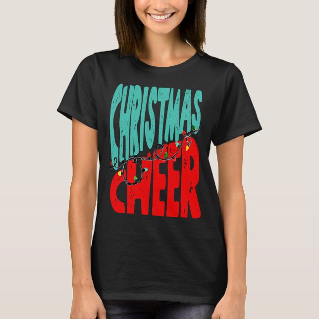 Coffee Christmas Cheer Women Latte Cozy Winter Cof T-Shirt (Front)