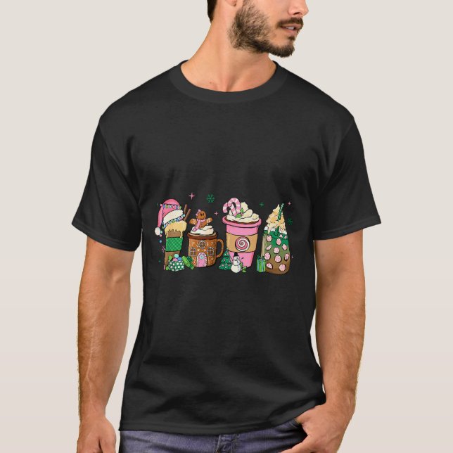 Coffee Christmas Gingerbread Nk Women Latte Cozy W T-Shirt (Front)