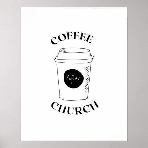 coffee church poster