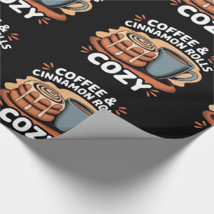 Coffee & Cinnamon Rolls Wrapping Paper