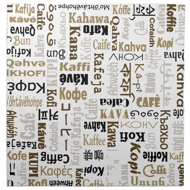 Coffee Cloth Napkin (Front)